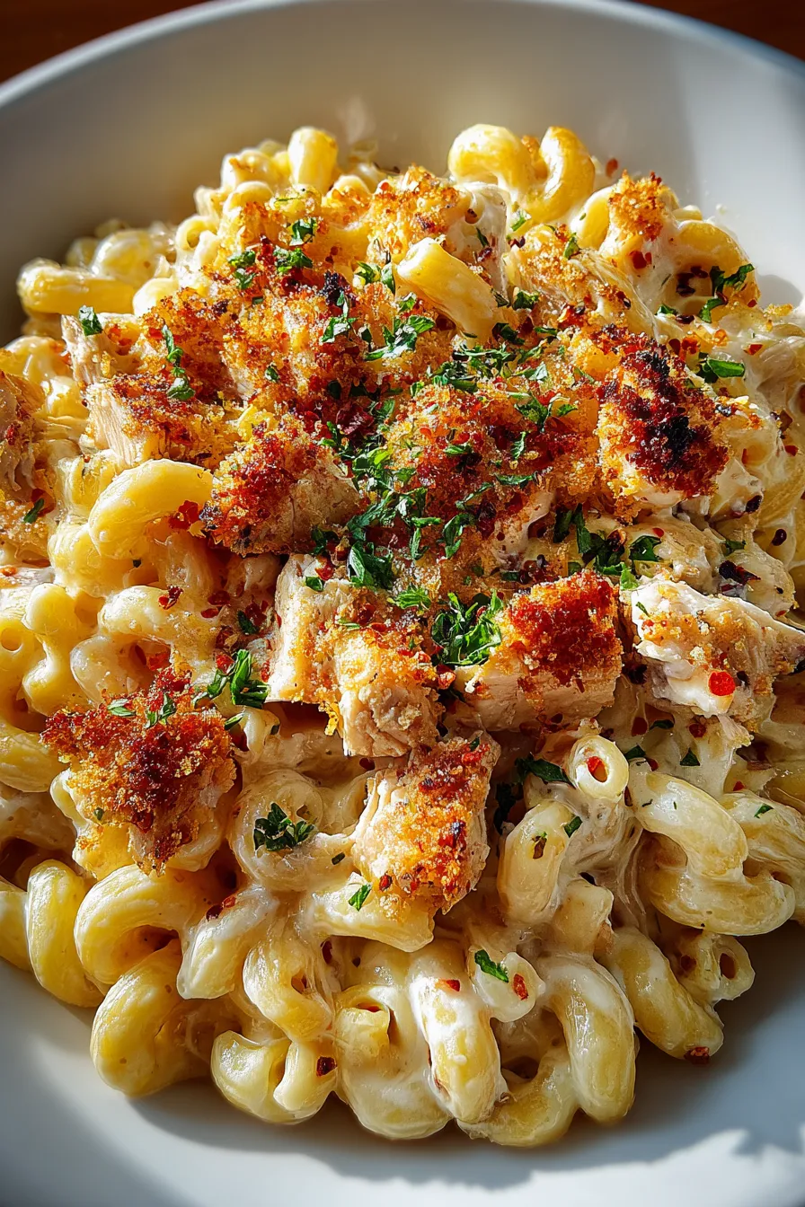 Creamy Honey Pepper Chicken Mac and Cheese – My Food Plans
