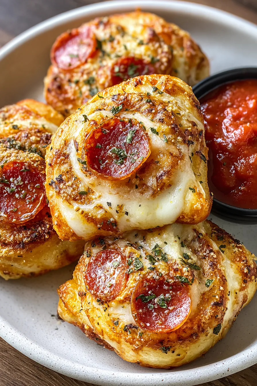 Pepperoni Pizza Rolls with Flaky Dough – My Food Plans
