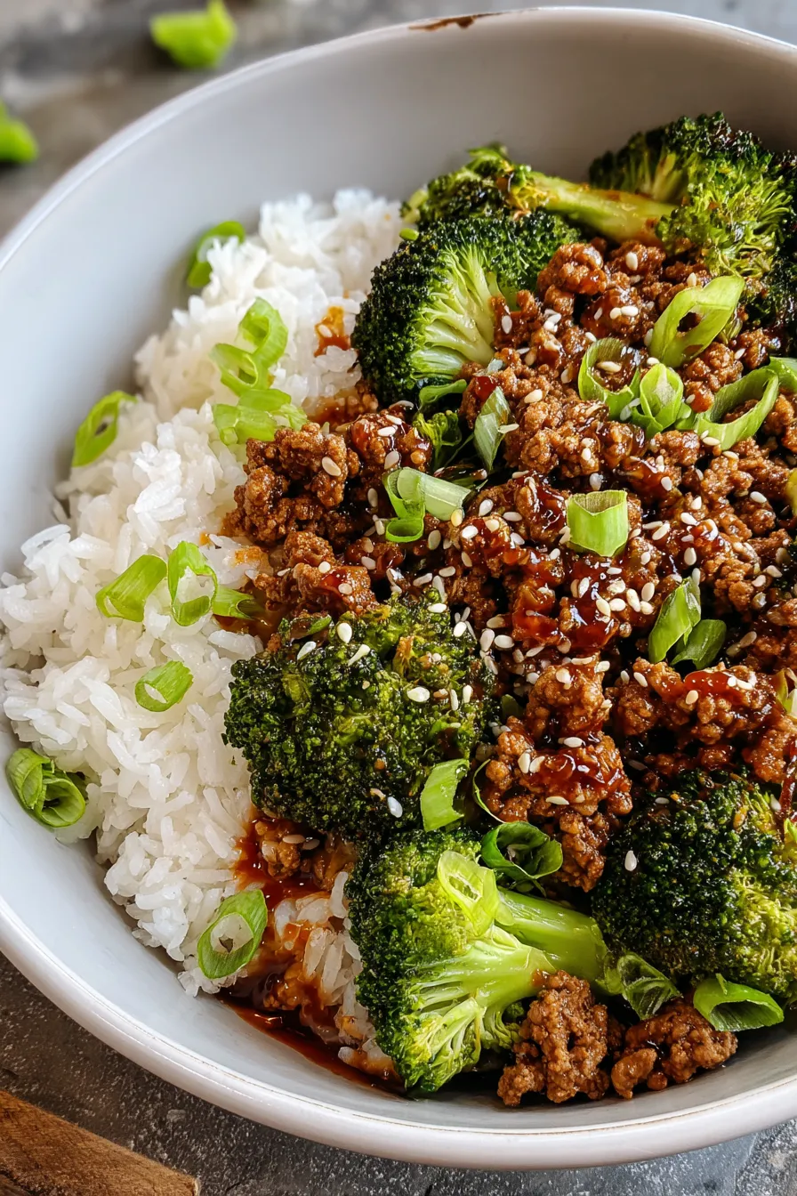 Sweet and Spicy Ground Turkey & Broccoli Bowls – My Food Plans