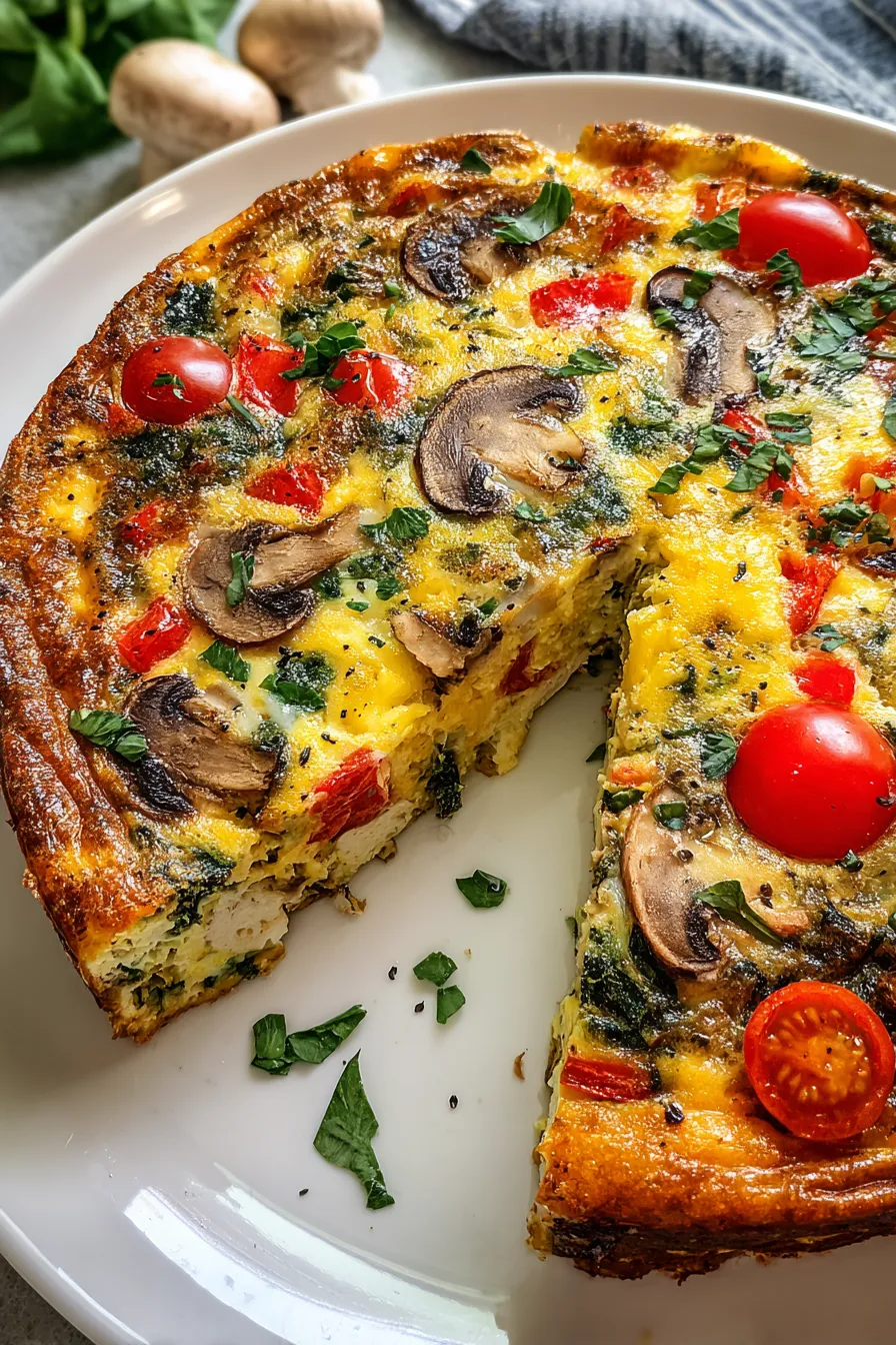 Crustless Veggie Quiche – My Food Plans