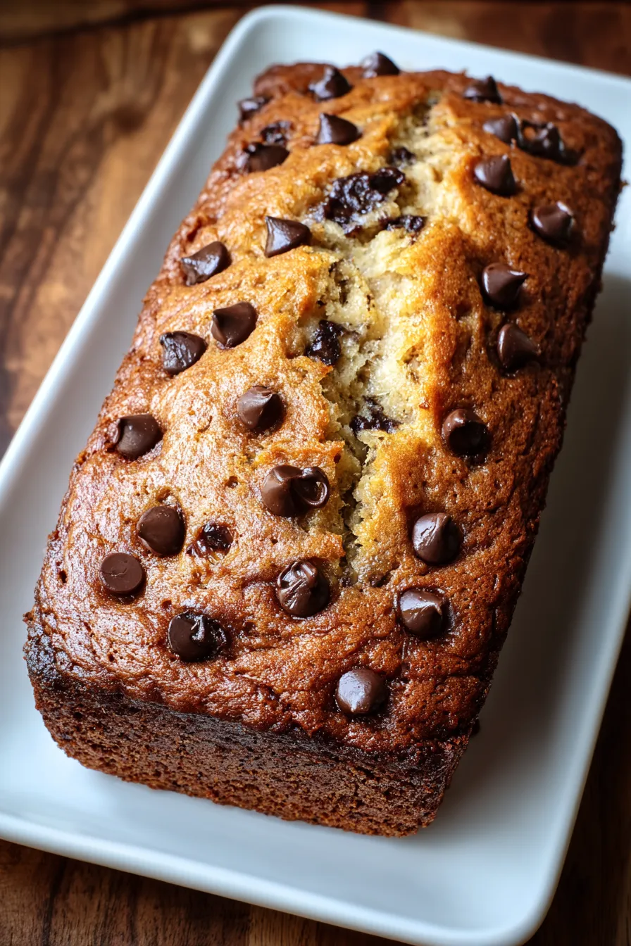 Super Moist Chocolate Chip Banana Bread – My Food Plans