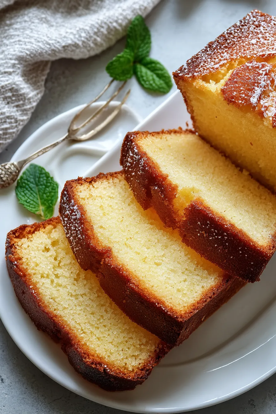 Classic Baked Vanilla Pound Cake – My Food Plans