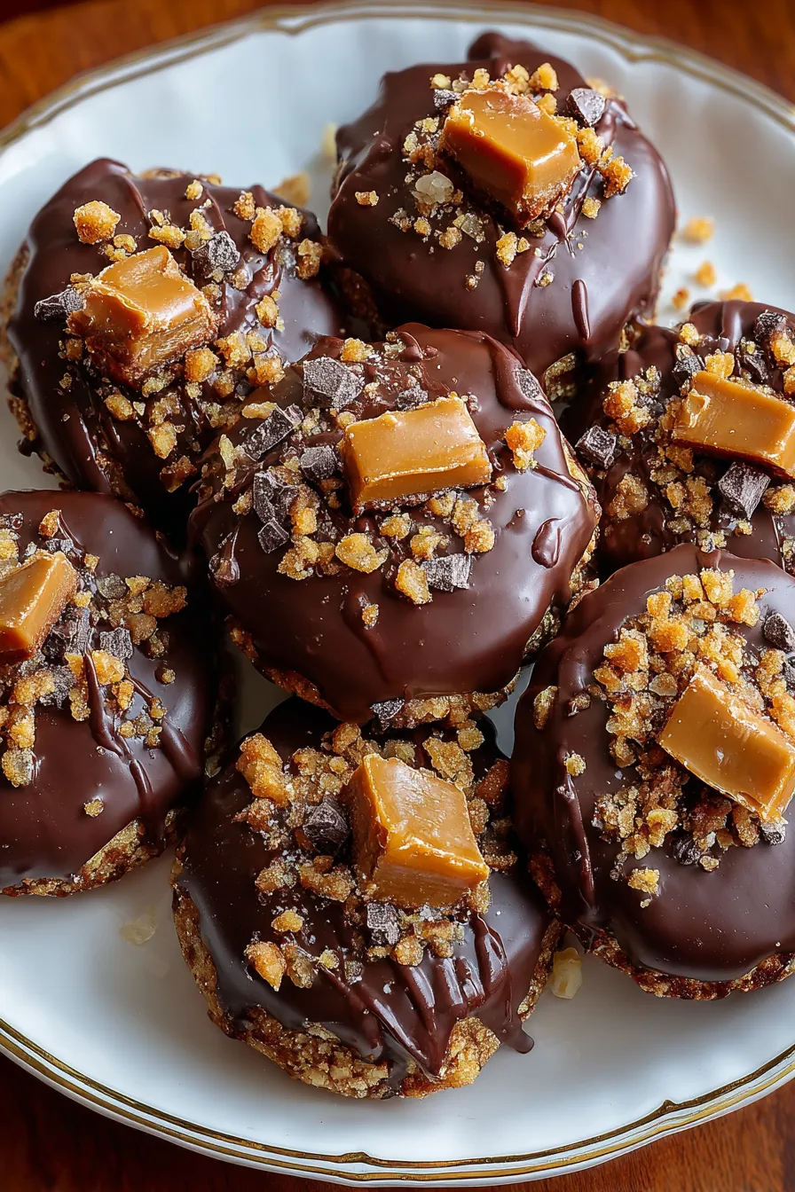 Decadent Chocolate-Covered Twix Cookies – My Food Plans