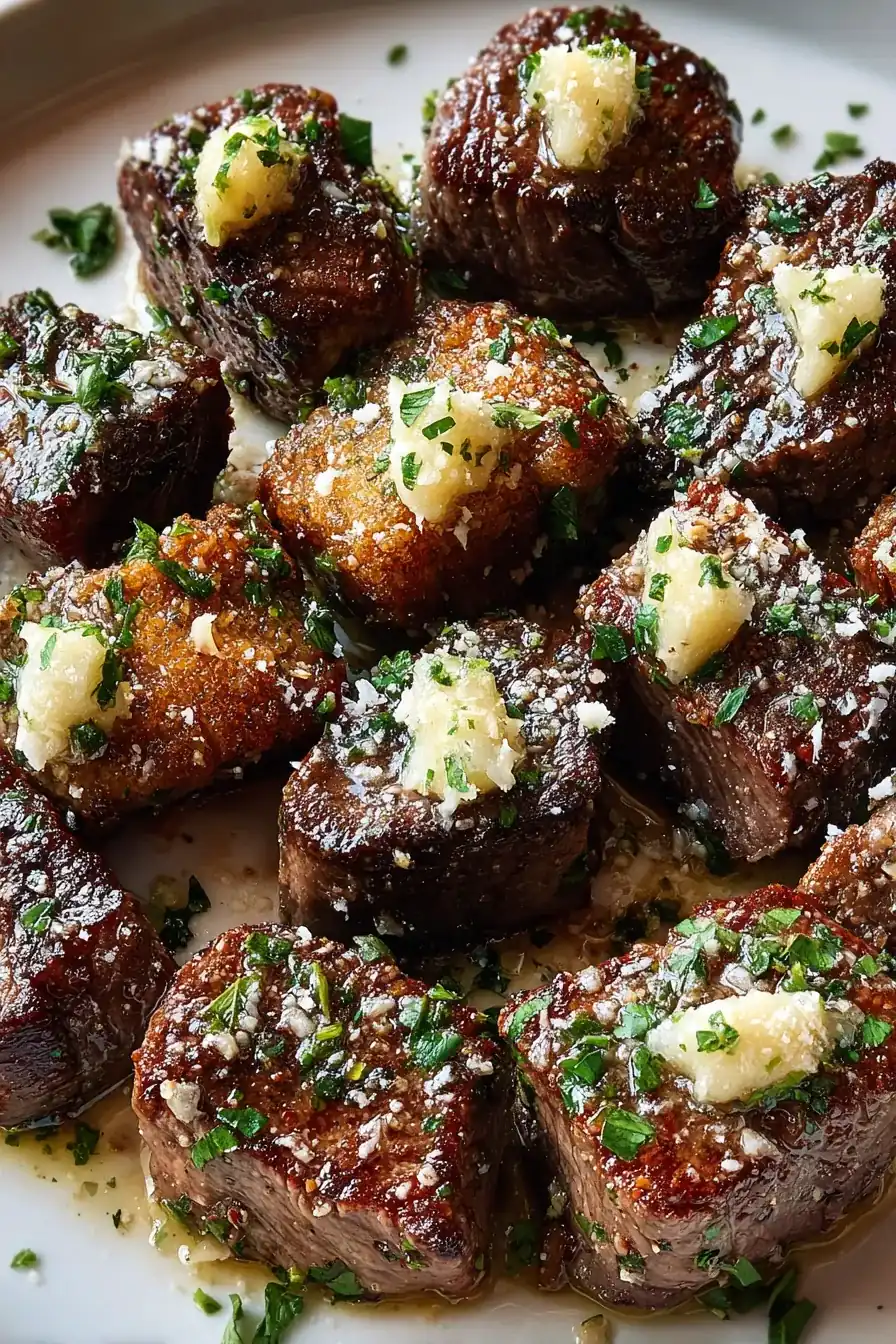 Garlic Butter Steak Bites with Parmesan – My Food Plans