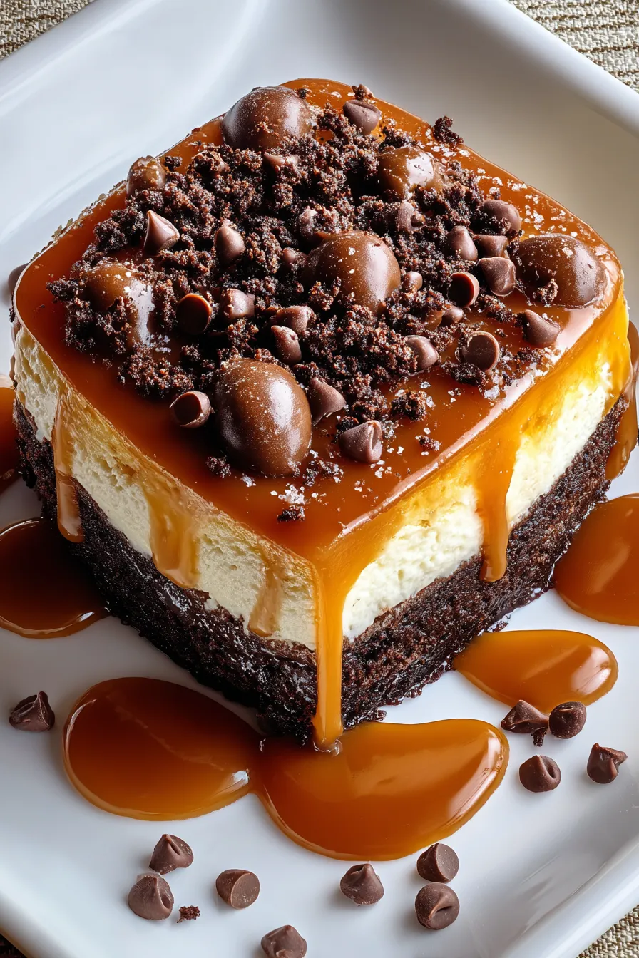Caramel Brownie Cheesecake – My Food Plans