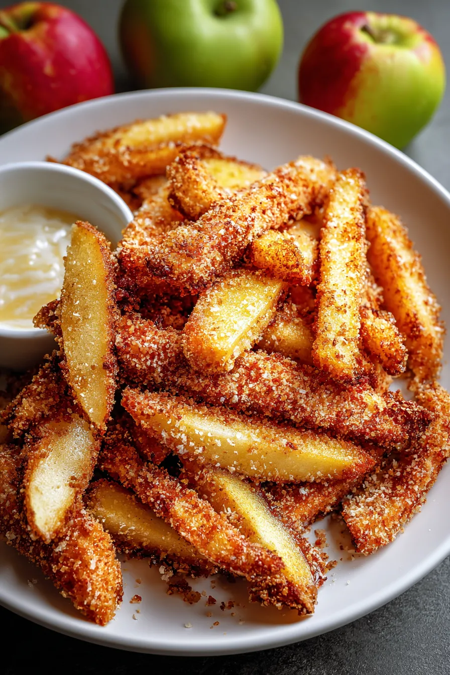 Crispy Air Fryer Apple Fries – My Food Plans