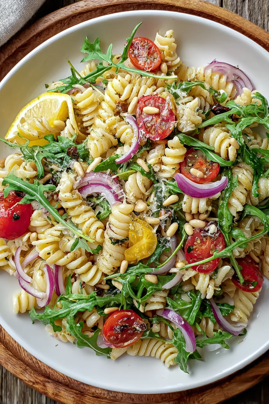 Lemon Arugula Pasta Salad – My Food Plans