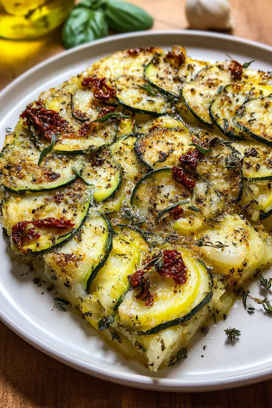 Savory Italian Baked Zucchini Scarpaccia – My Food Plans
