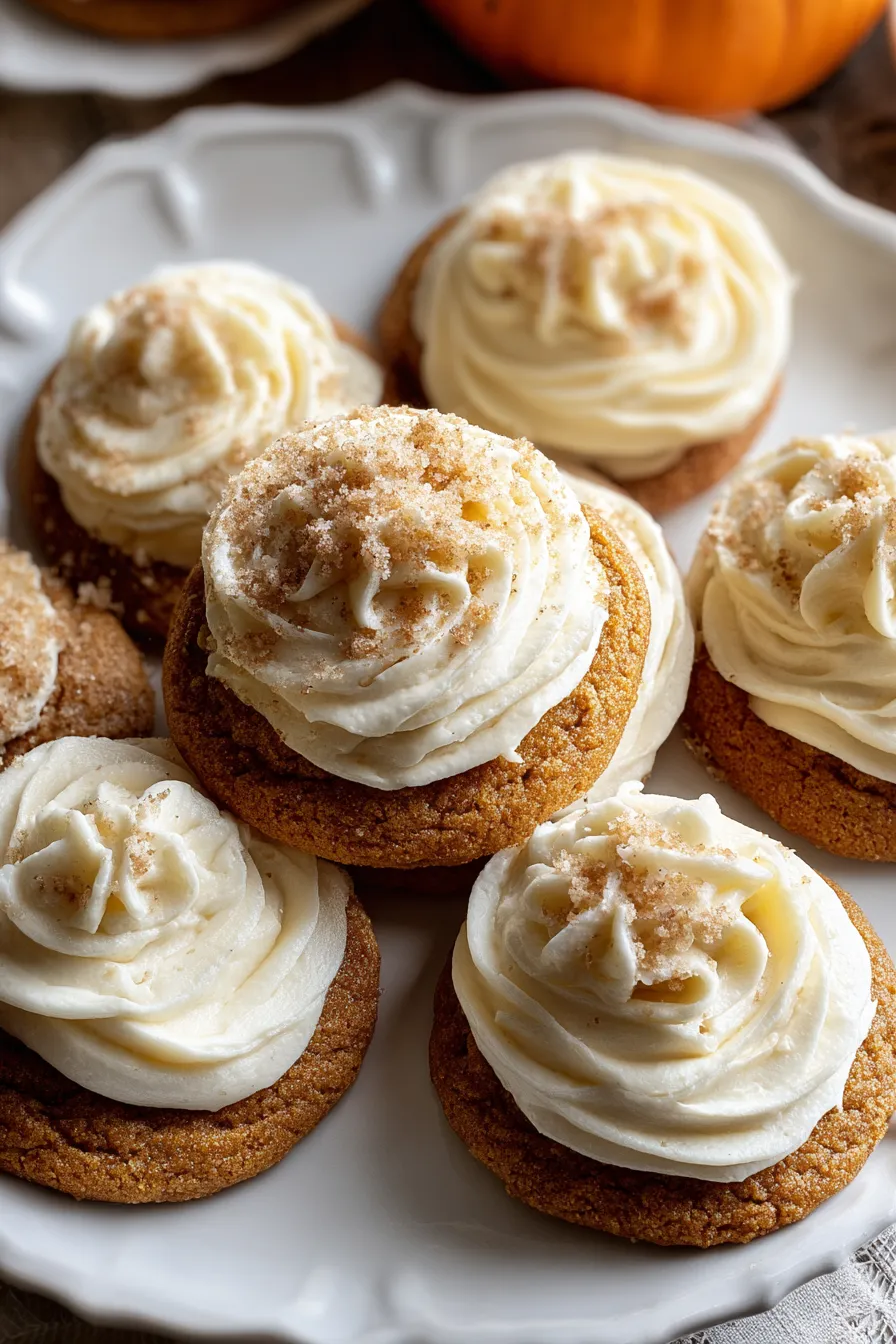 Pumpkin Sugar Cookies with Cream Cheese Frosting – My Food Plans
