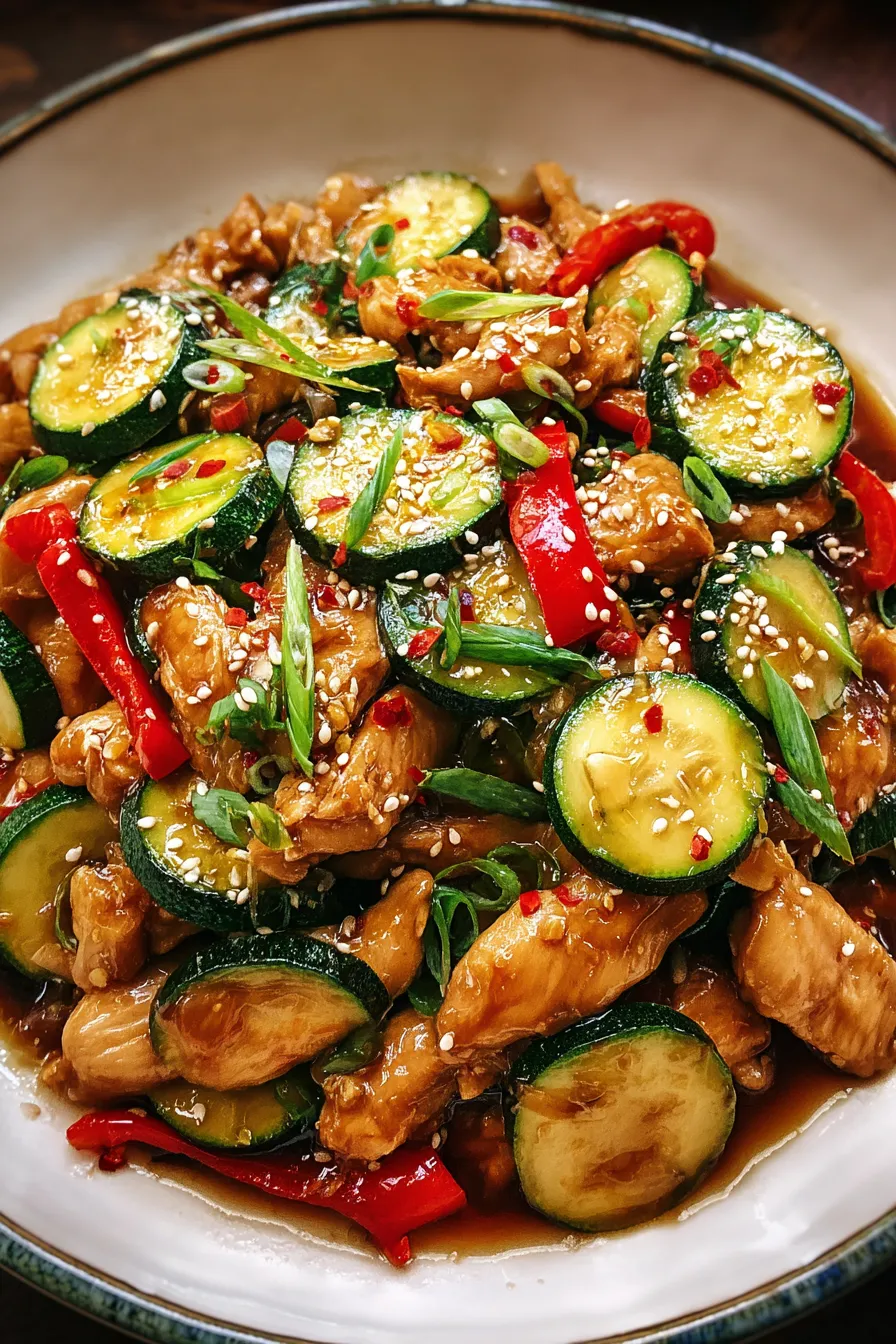 Chicken Zucchini Stir Fry – My Food Plans