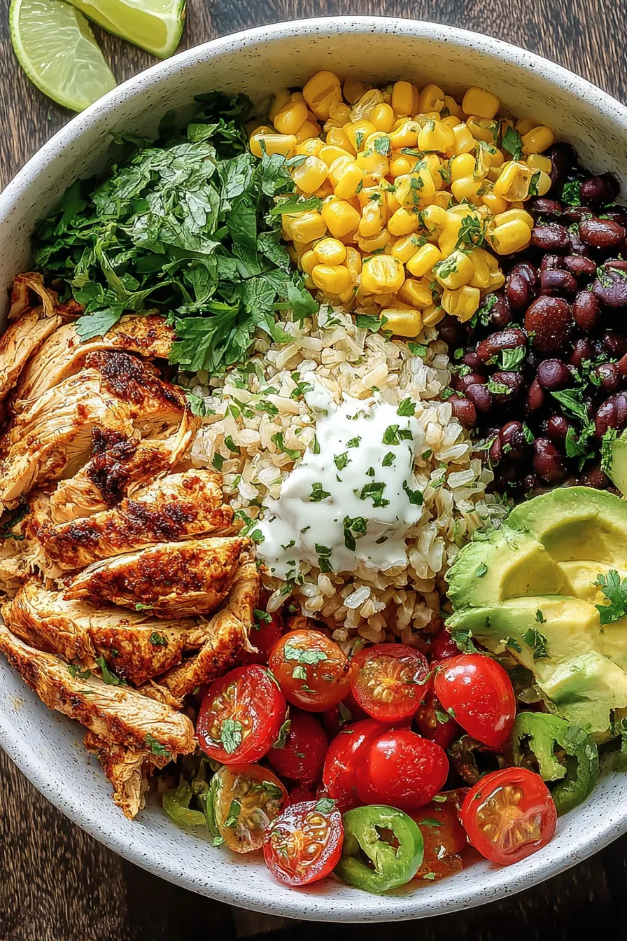 Healthy Chicken Taco Bowls – My Food Plans
