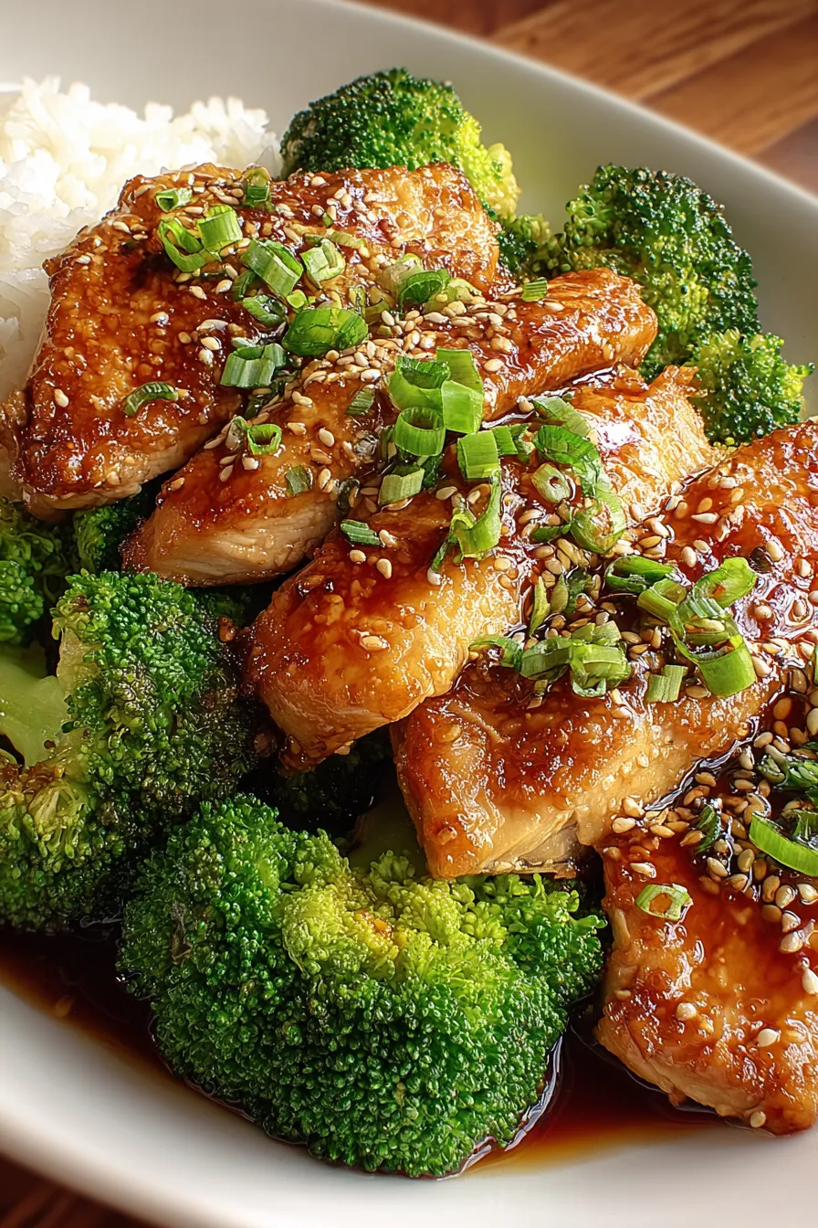 Honey Garlic Chicken and Broccoli – My Food Plans