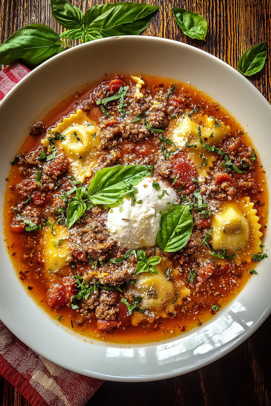 Hearty Italian Lasagna Soup – My Food Plans