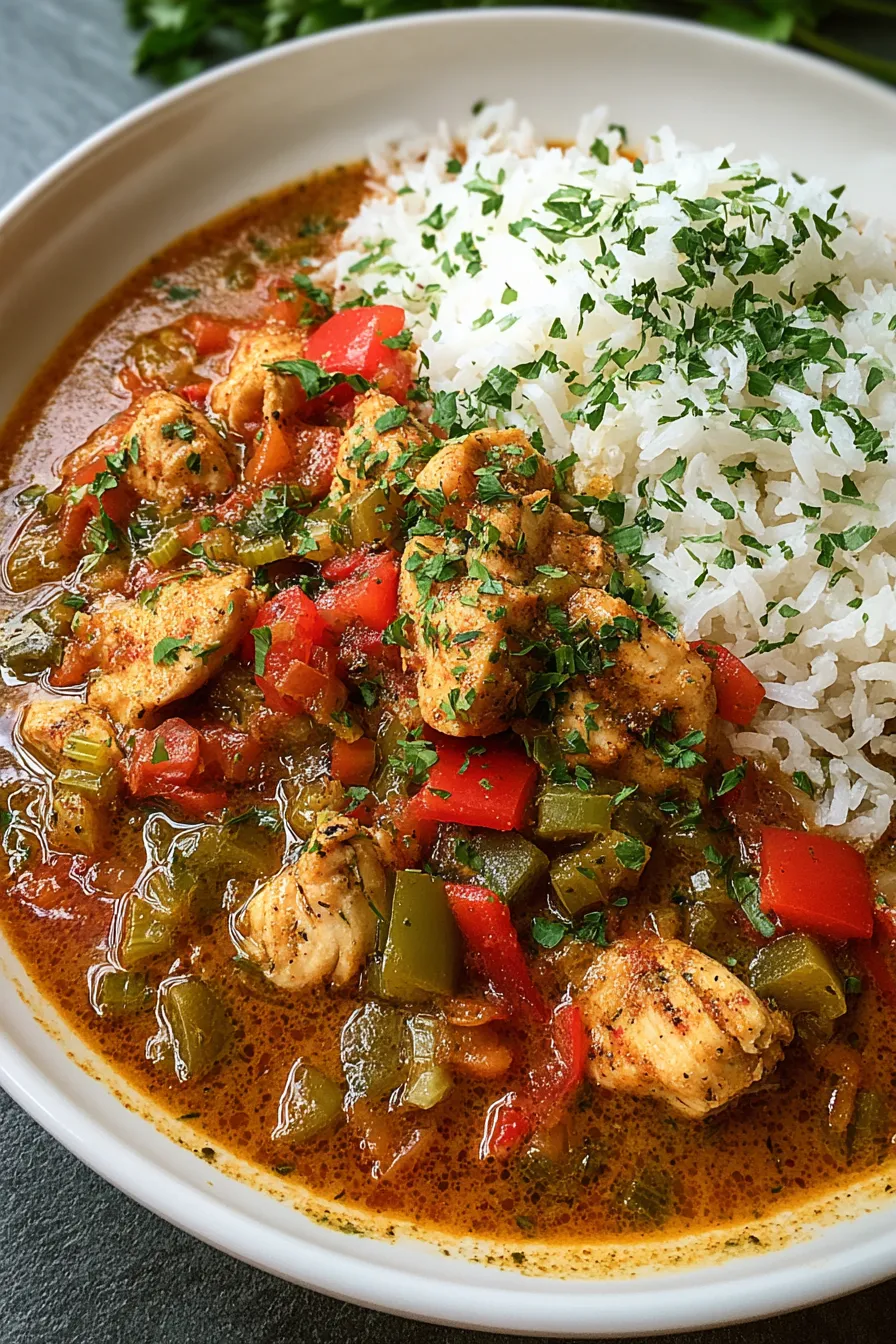 Cajun Chicken Étouffée – My Food Plans