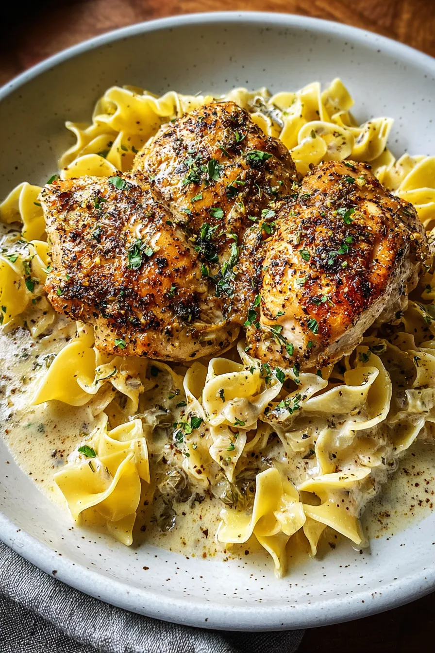 Savory One-Pan Chicken with Buttered Noodles – My Food Plans