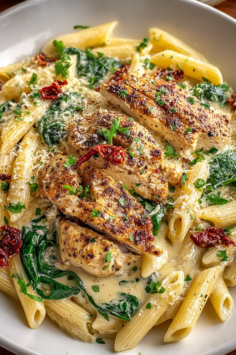 Creamy Garlic Parmesan Chicken Pasta – My Food Plans