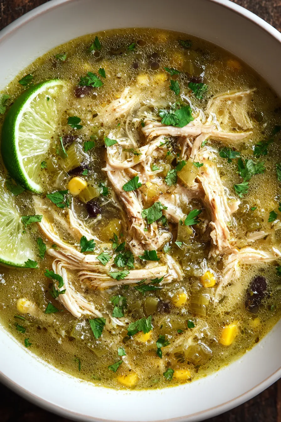 Green Enchilada Chicken Soup – My Food Plans