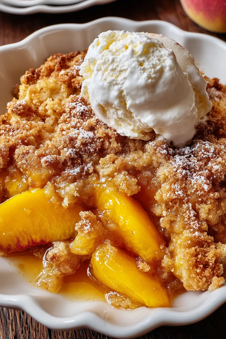 Homemade Peach Cobbler – My Food Plans