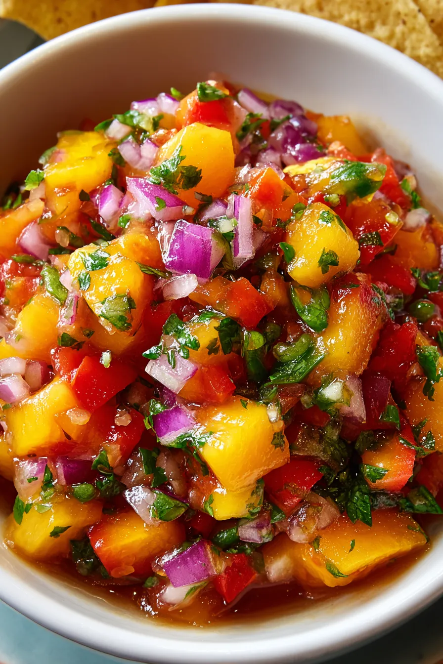 Sweet Peach Salsa – My Food Plans
