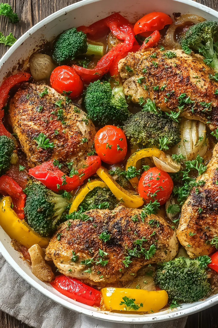 Chicken &amp; Vegetables Skillet – My Food Plans