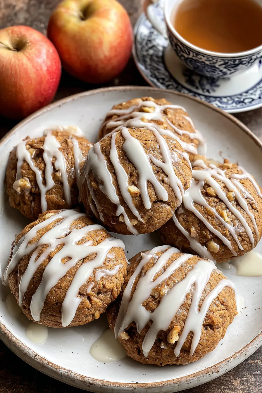 Apple Cinnamon Cookies with Maple Glaze – My Food Plans