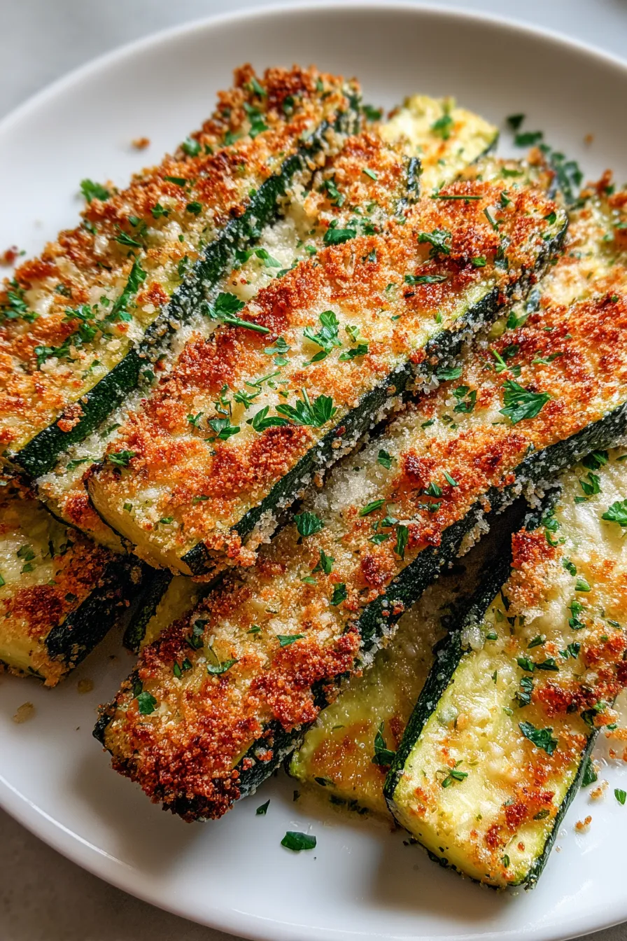 Crispy Baked Parmesan Zucchini – My Food Plans