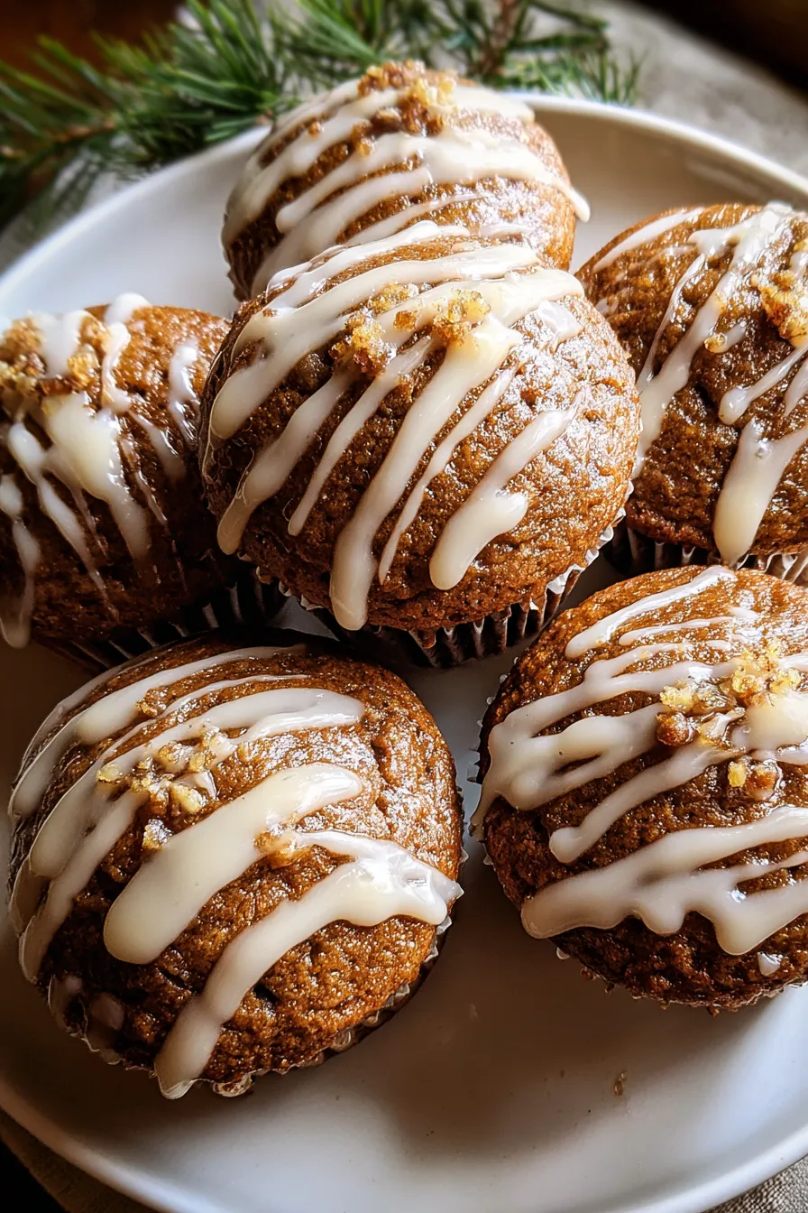 Glazed Gingerbread Muffins – My Food Plans