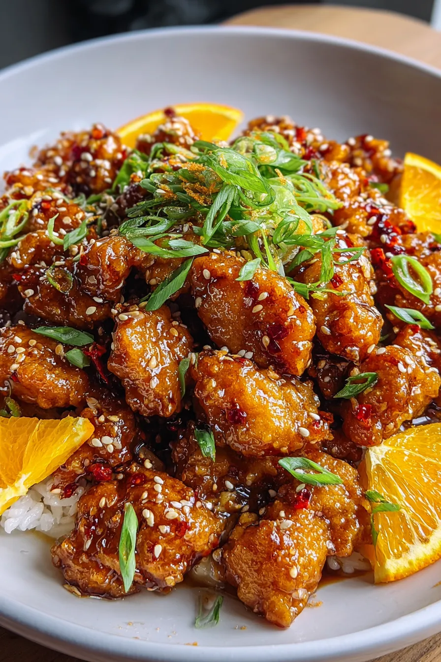 Hot Orange Chicken – My Food Plans