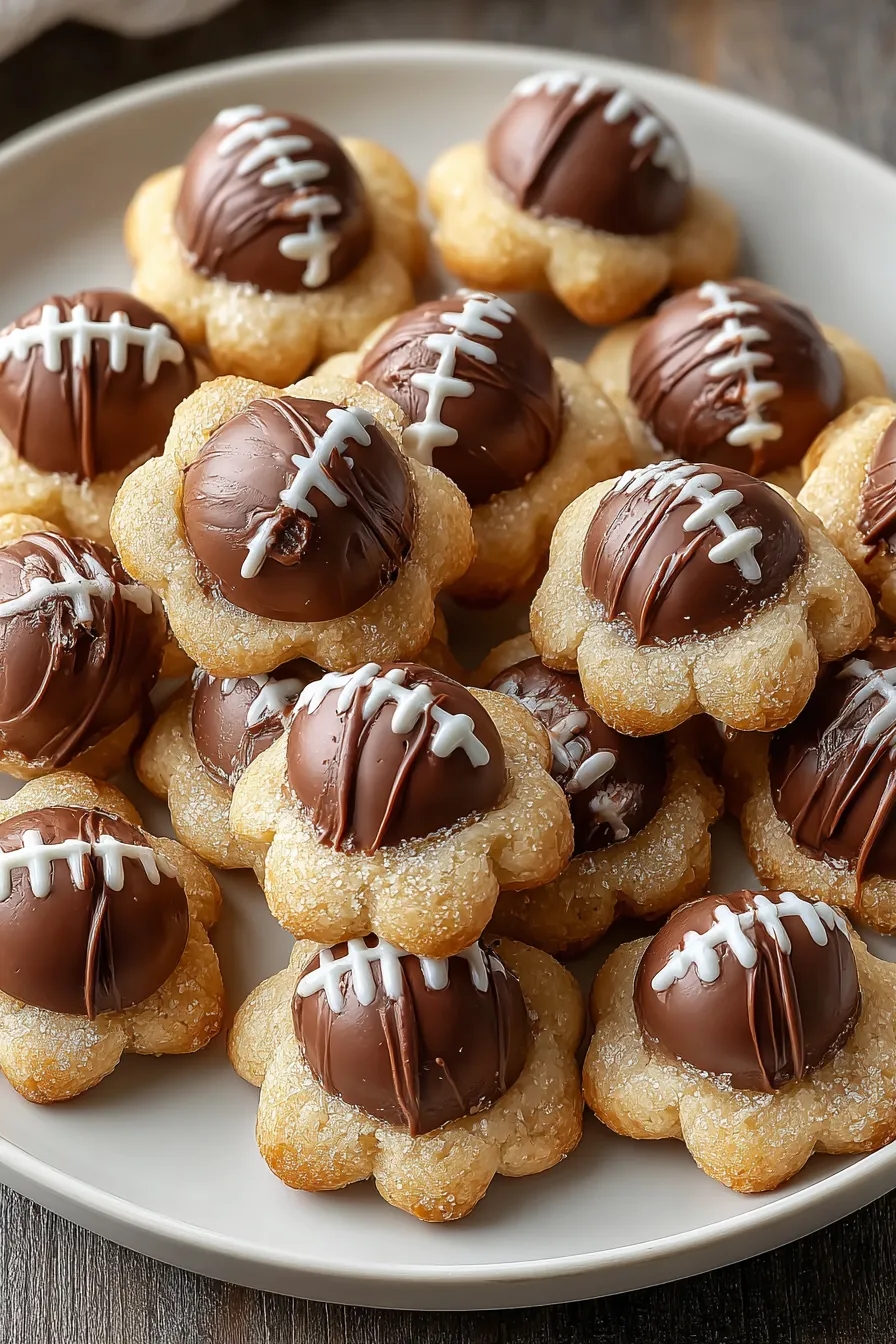 Football Blossom Cookies – My Food Plans