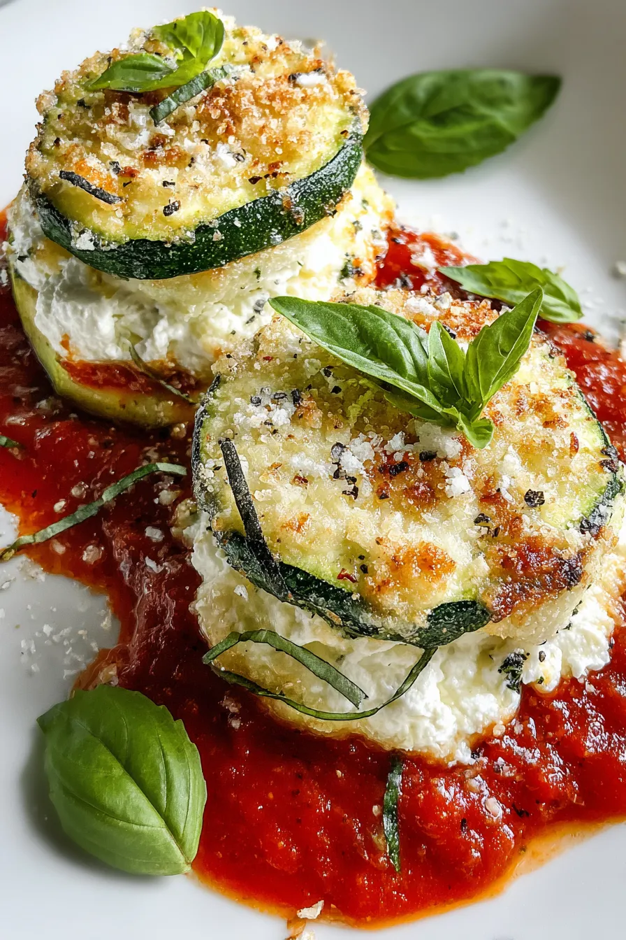 Layered Zucchini Ricotta Melts with Marinara – My Food Plans