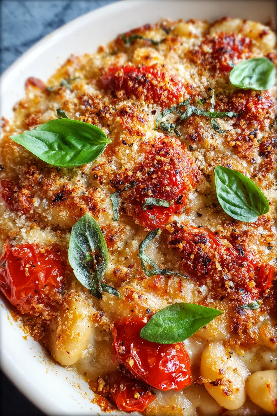 Hearty Cheesy White Bean Tomato Bake – My Food Plans