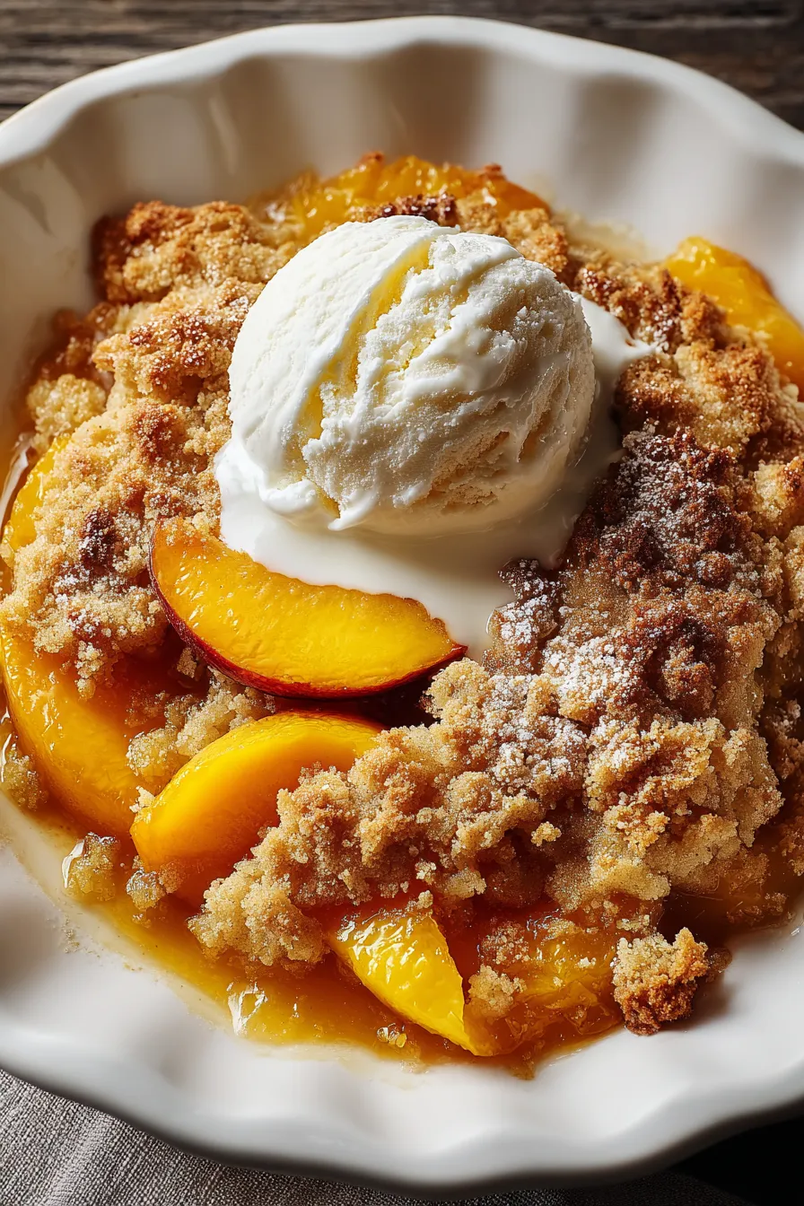 Brown Butter Peach Cobbler – My Food Plans