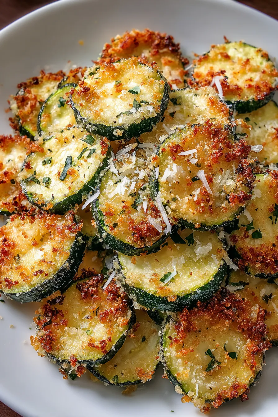 Crispy Parmesan Zucchini Rounds – My Food Plans