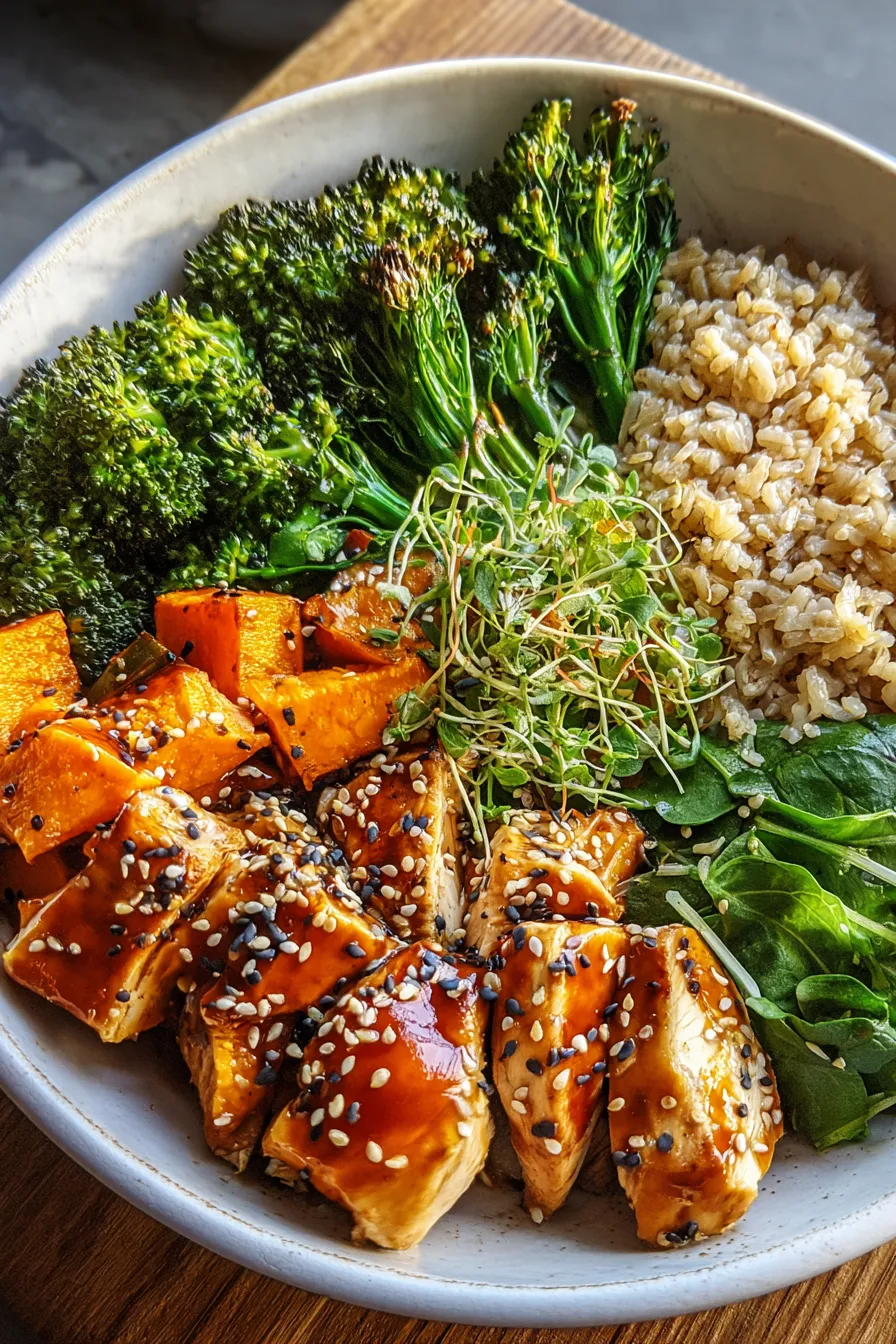 Healthy Chicken & Sweet Potato Rice Bowl – My Food Plans