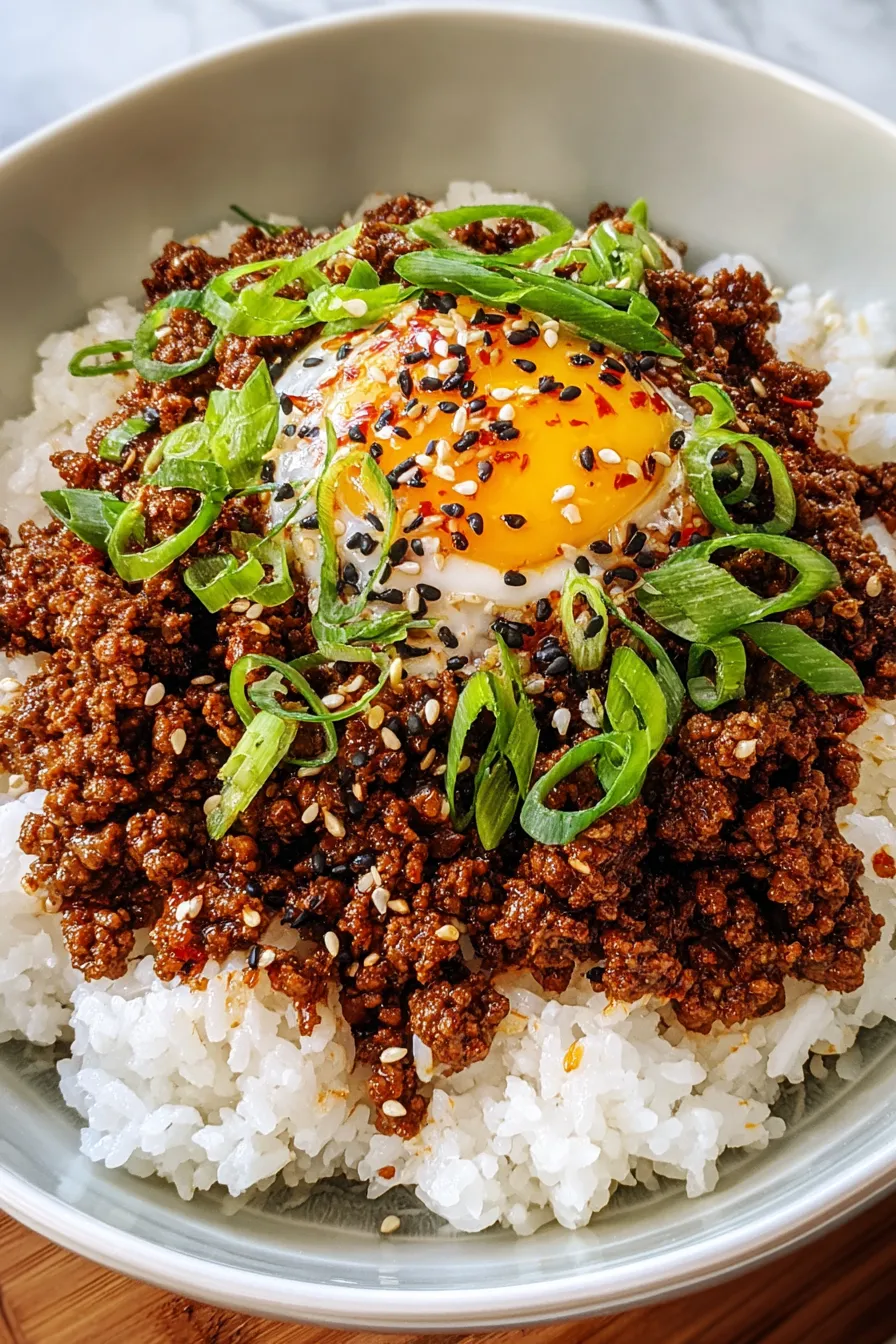 Korean Ground Beef Bowl – My Food Plans