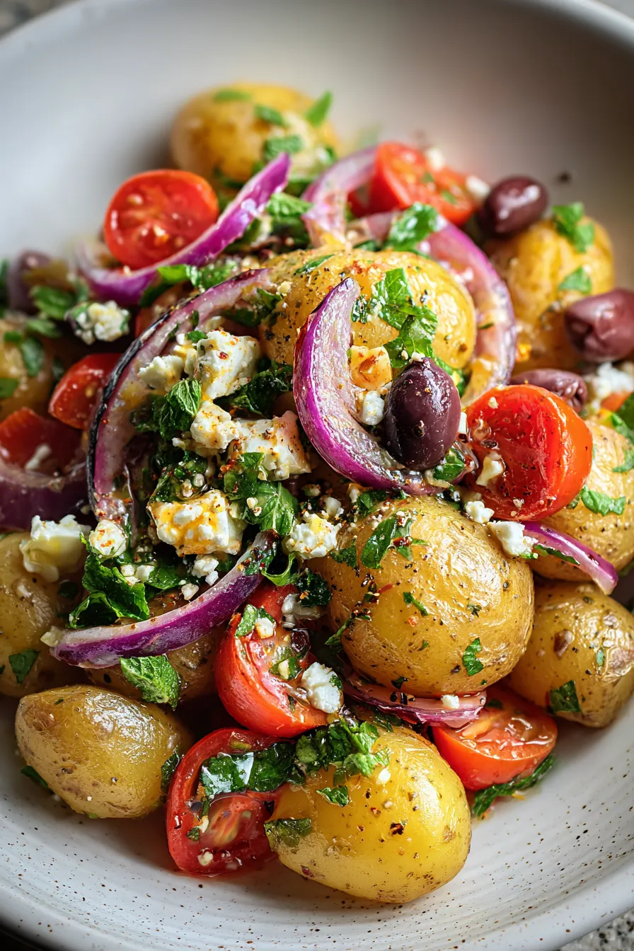Healthy Mediterranean Potato Salad – My Food Plans