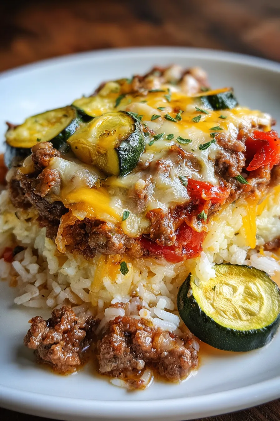 Ground Beef and Zucchini Casserole – My Food Plans