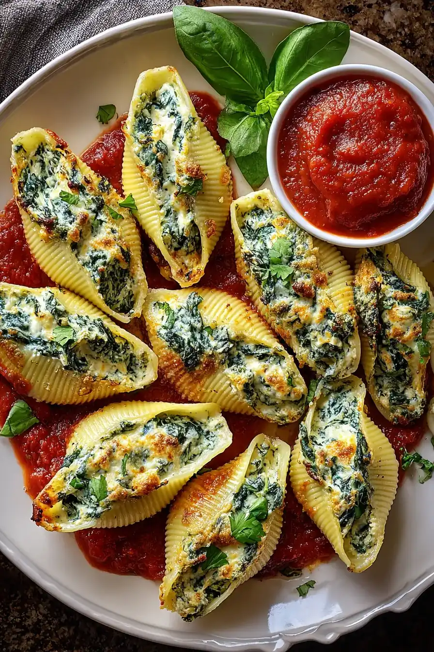 Spinach and Ricotta Stuffed Shells – My Food Plans