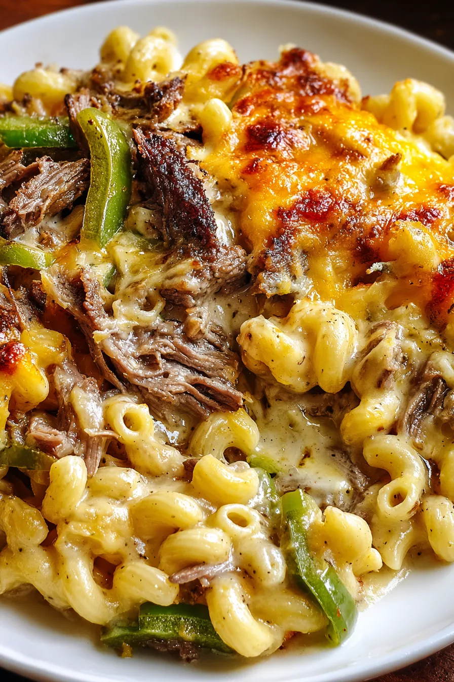 Philly Cheesesteak Mac & Cheese – My Food Plans