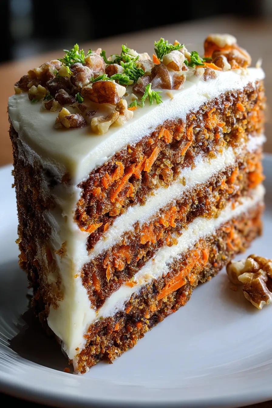 Moist Spiced Layered Carrot Cake – My Food Plans