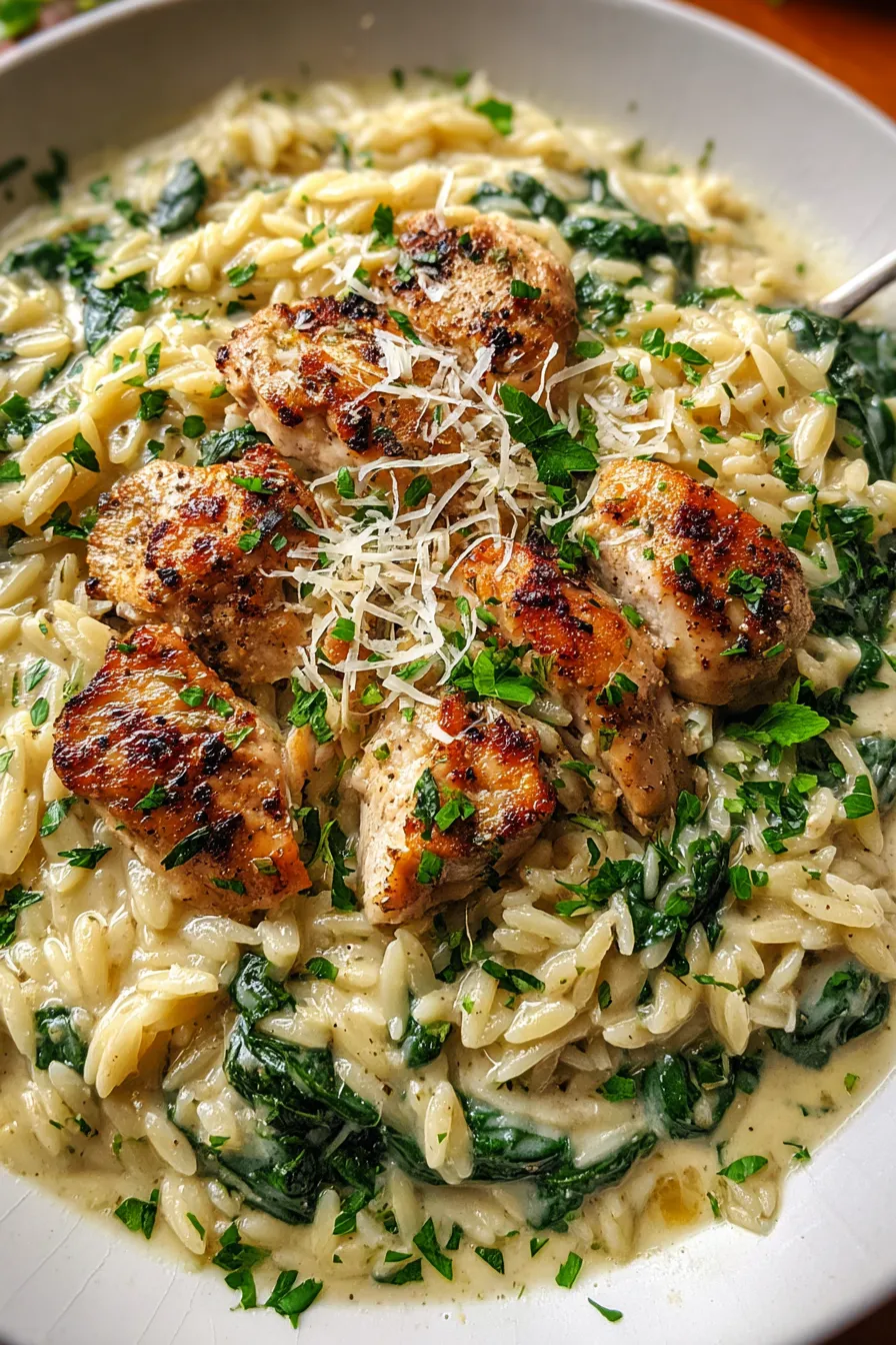 Creamy Orzo With Chicken – My Food Plans