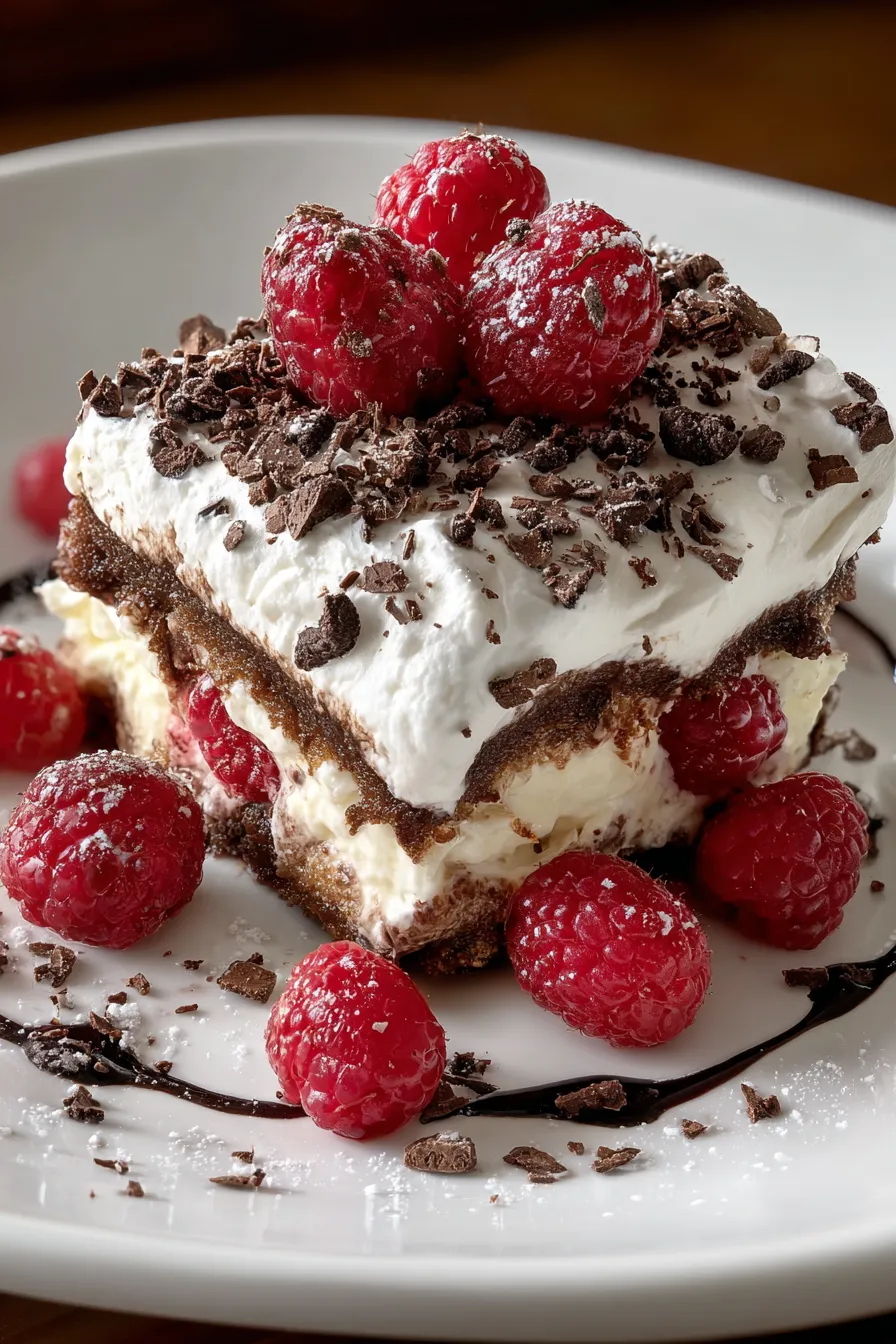 Raspberry Chocolate Lasagna Dessert – My Food Plans