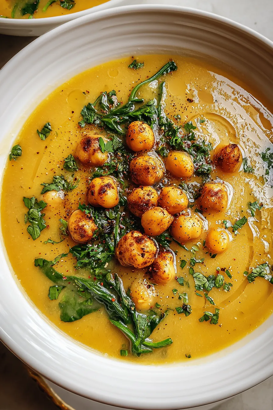 Garlic Chickpea Soup – My Food Plans