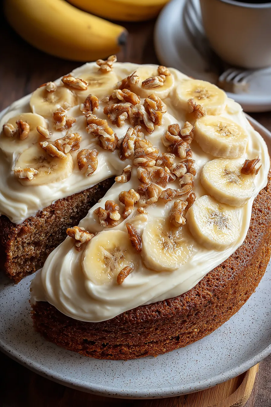 Moist Spiced Banana Cake with Creamy Frosting – My Food Plans