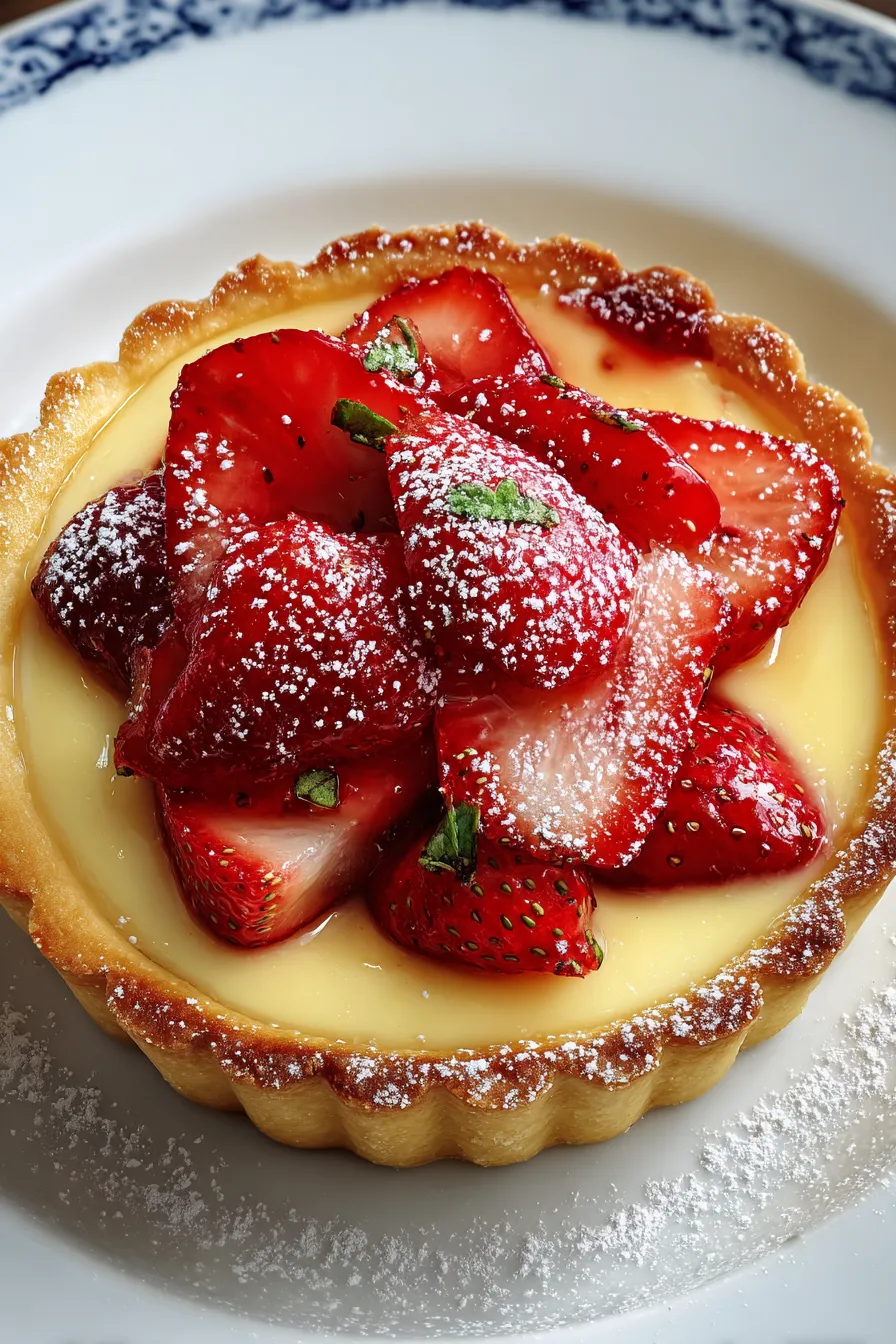 Vanilla Custard & Strawberry Tart – My Food Plans