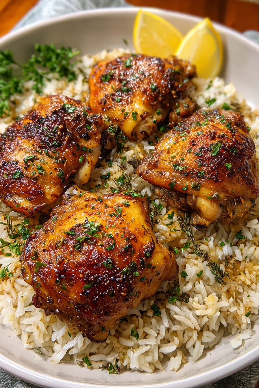 Oven Baked Chicken and Rice – My Food Plans