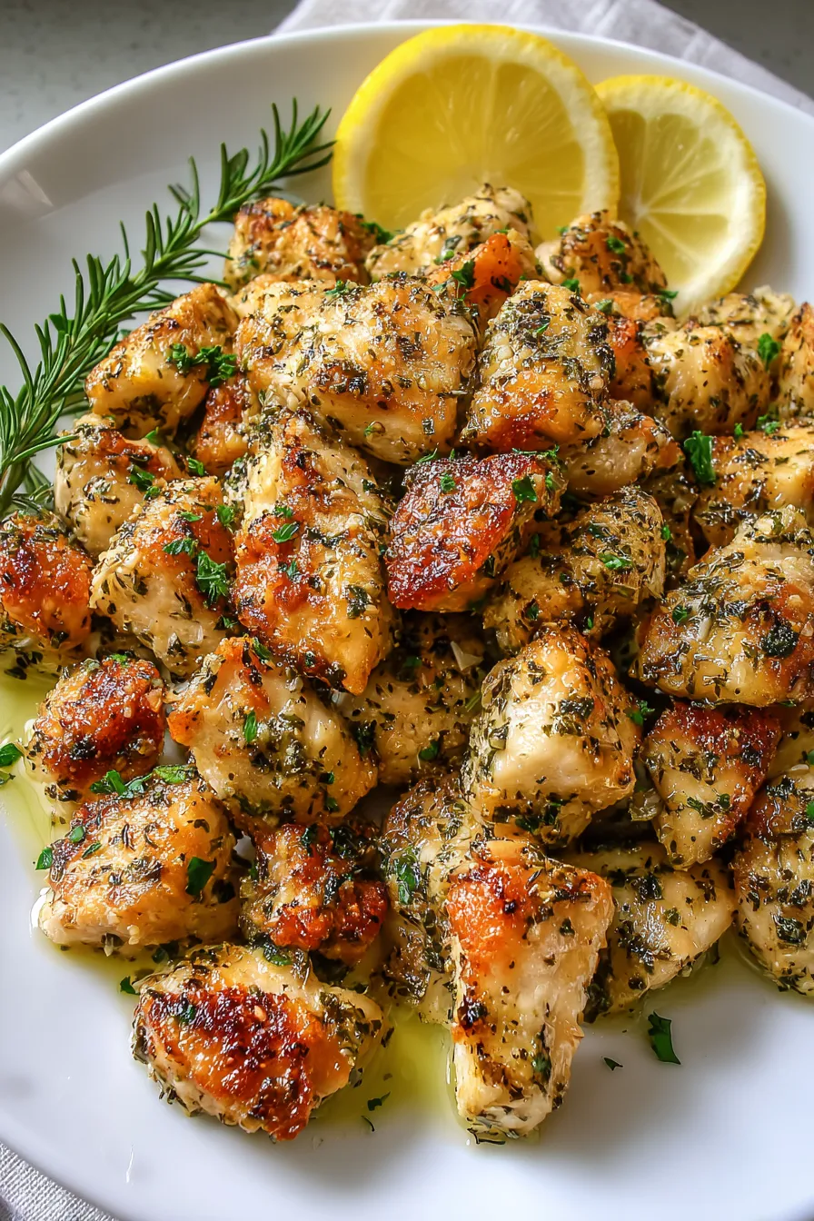 Garlic Herbed Chicken Bites – My Food Plans
