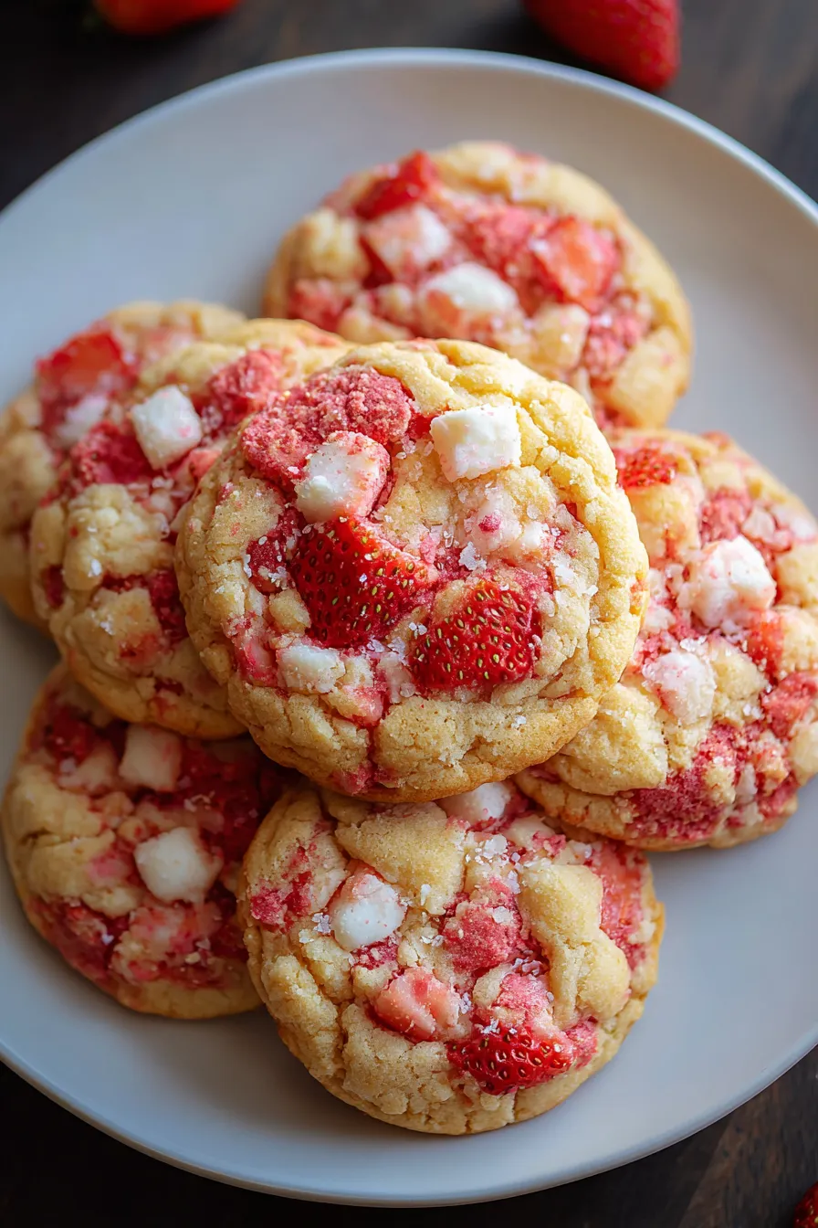 Strawberry Cheesecake Cookies – My Food Plans