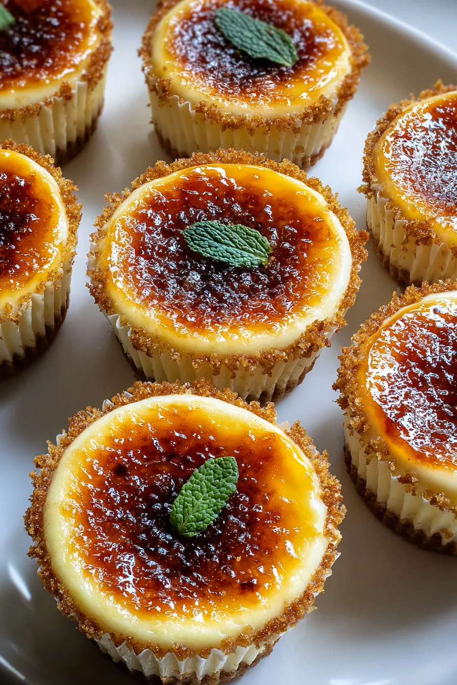 Vanilla Bean Crème Brûlée Cheesecake Cupcakes – My Food Plans