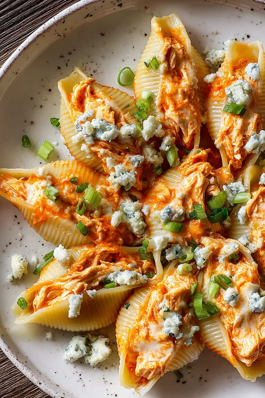 Creamy Buffalo Chicken Stuffed Shells – My Food Plans